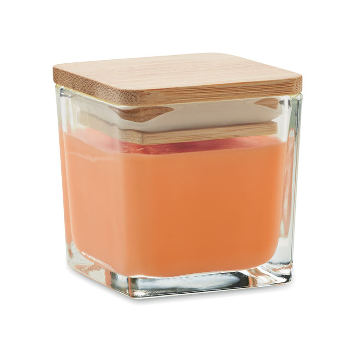 Squared fragranced candle 50gr - PILA - orange
