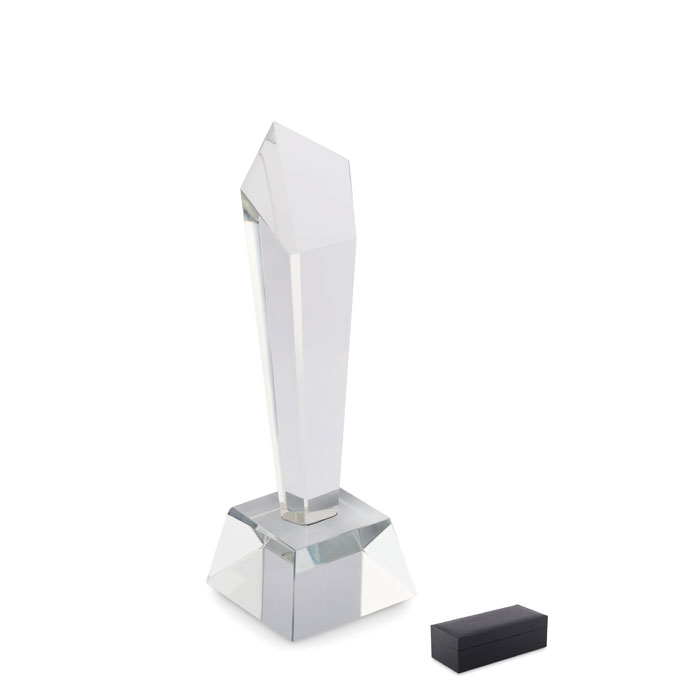 Crystal award in a gift box - DIAWARD - transparent