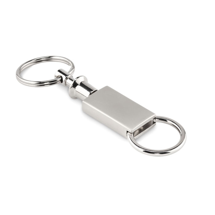 Pull apart split key ring - KEYSPLIT - matt silver