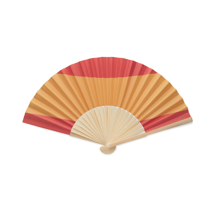 Manual fan flag design - FUNFAN - red