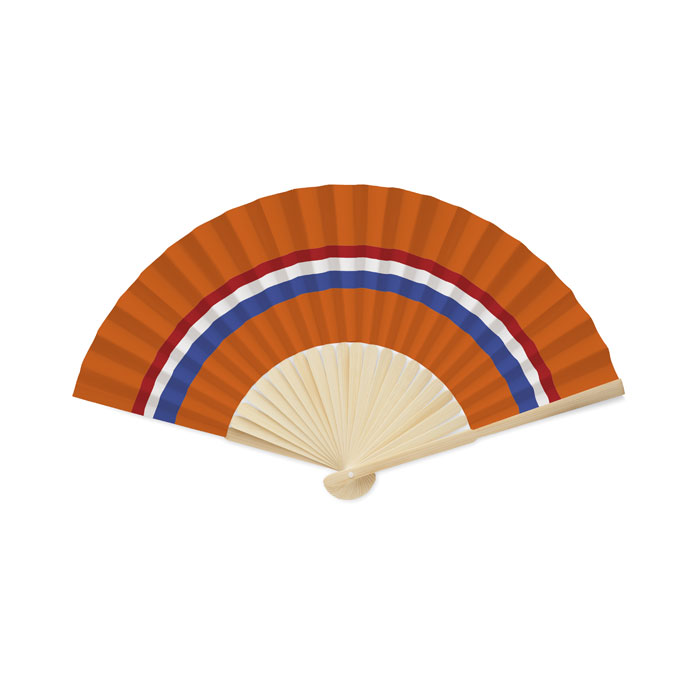 Manual fan flag design - FUNFAN - orange
