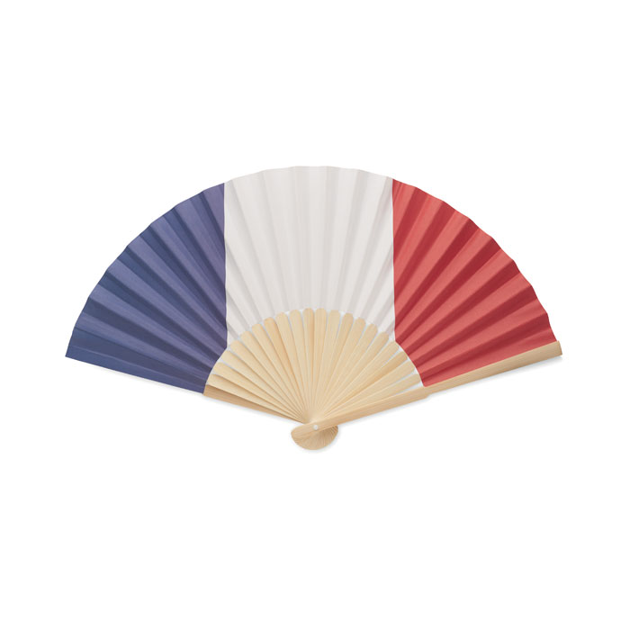 Manual fan flag design - FUNFAN - royal blue