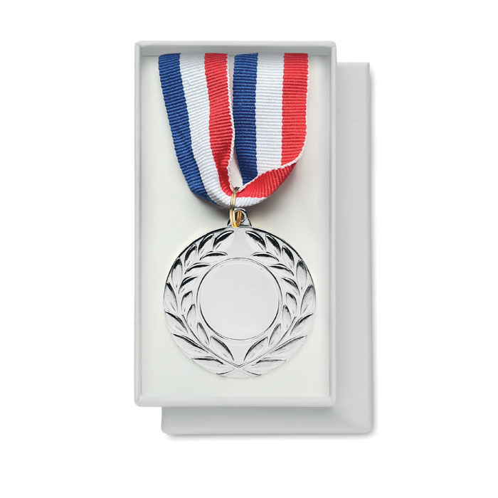 Medal 5cm diameter - WINNER - matt silver