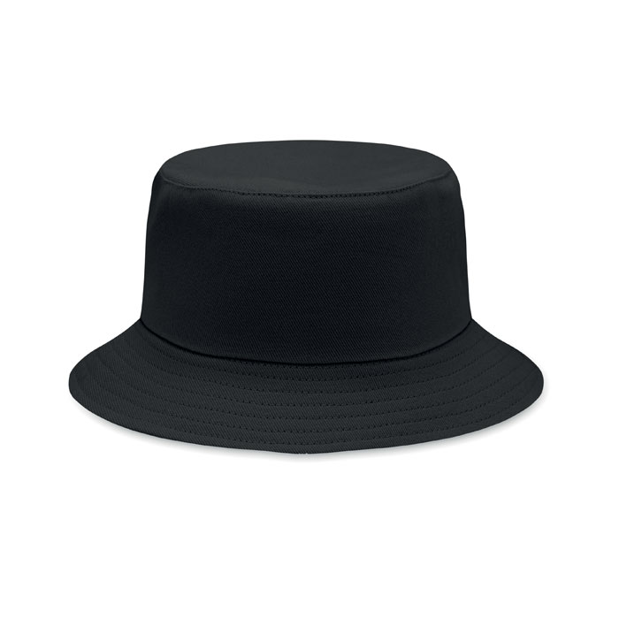 Brushed 260gr/m² cotton sunhat - MONTI - black