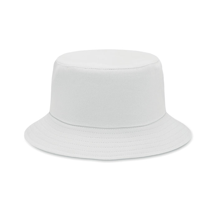 Brushed 260gr/m² cotton sunhat - MONTI - white