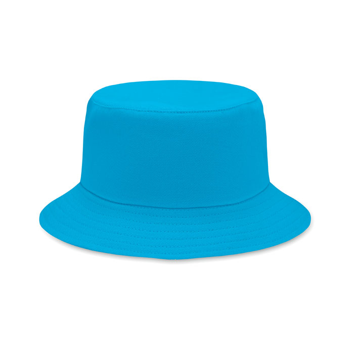 Brushed 260gr/m² cotton sunhat - MONTI - turquoise