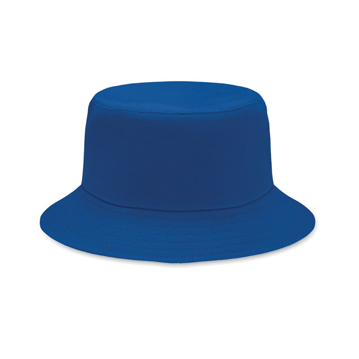 Brushed 260gr/m² cotton sunhat - MONTI - royal blue