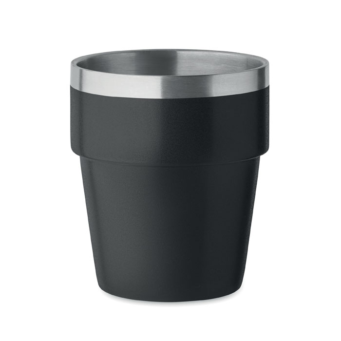 Doppelwandiger Trinkbecher 250 - ACERITO - schwarz