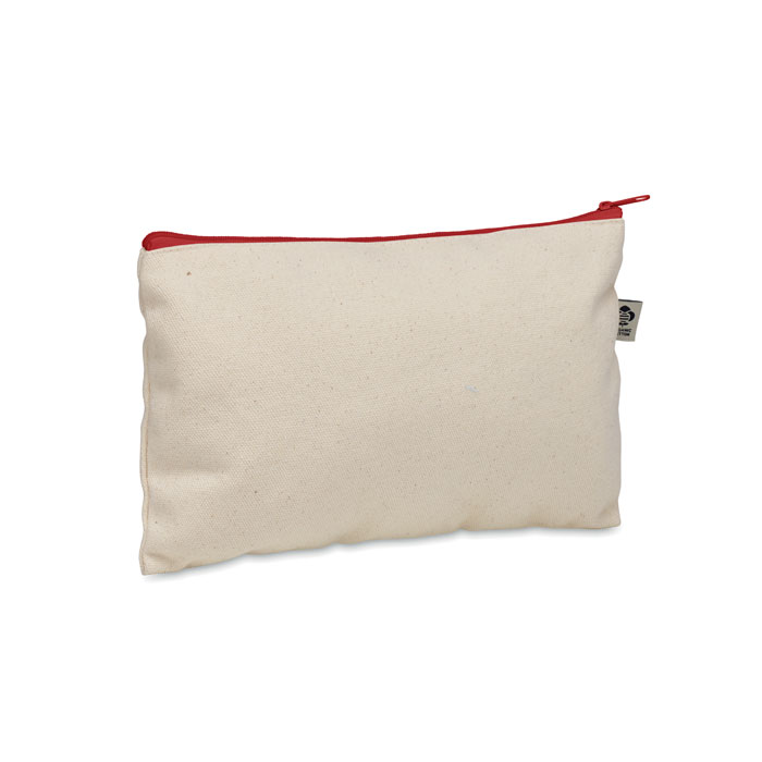 Cosmetic bag cotton 340 gr/m² - PESACARA - red Cosmetic bag cotton 340 gr/m² - PESACARA - red