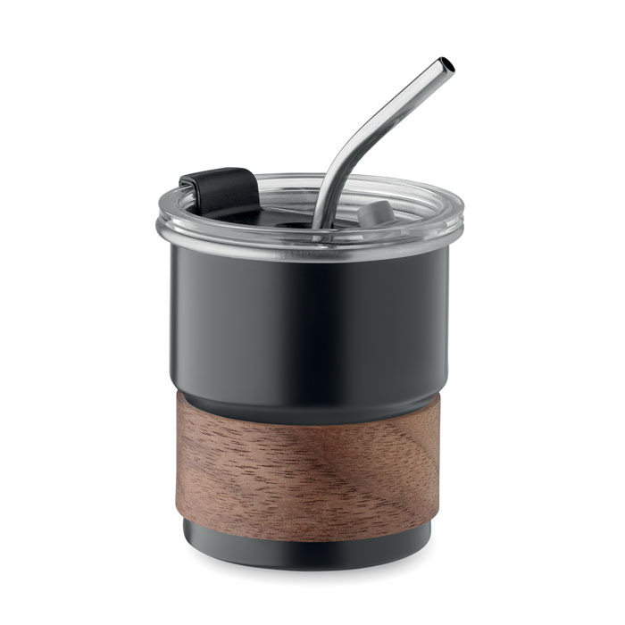 Einwandiger Becher 260 ml - MATE - schwarz