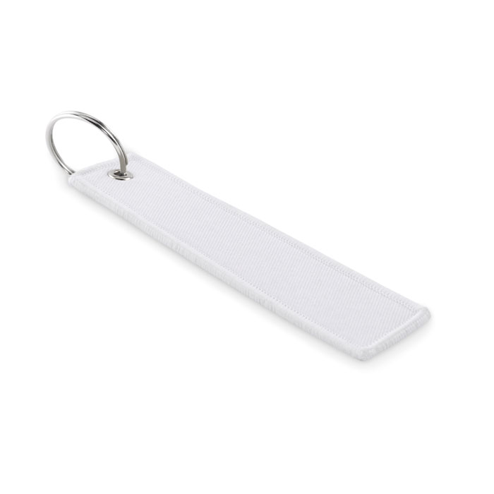 Schlüsselring Polyester Tag - TAKEOFF - Weiß 