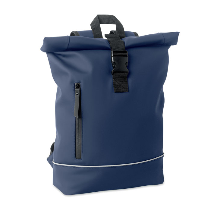 15" Rolltop-Laptop-Rucksack - LAPTOSA - blau