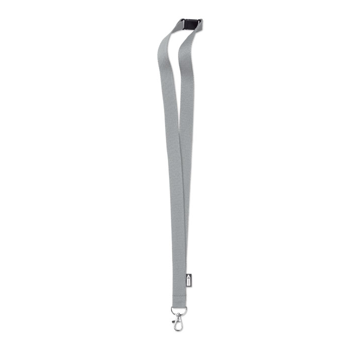 Lanyard in RPET 20 mm - LANY RPET - grey