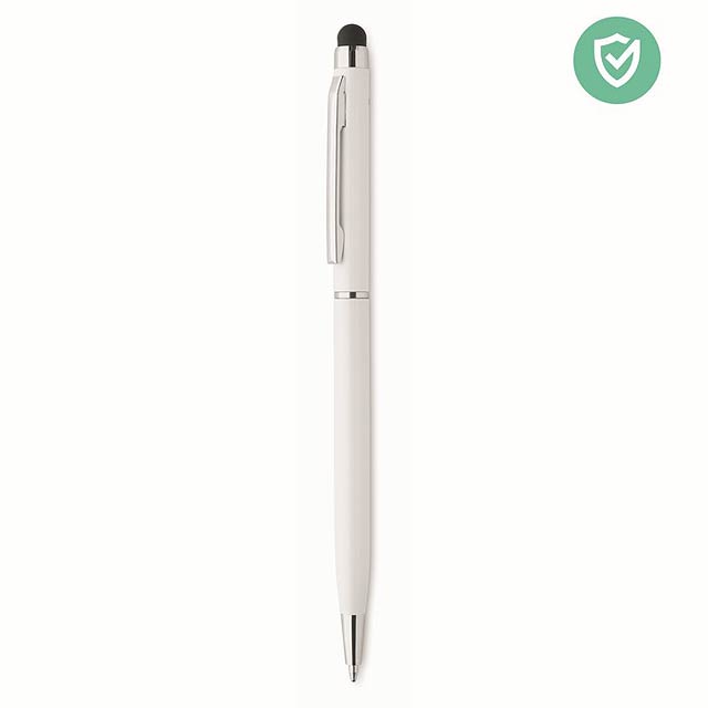 Antibakteriální pero a stylus - NEILO CLEAN - biela