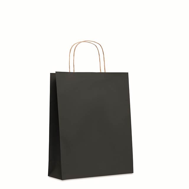 Střední dárková taška - PAPER TONE M - černá