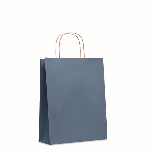 Střední dárková taška - PAPER TONE M - modrá