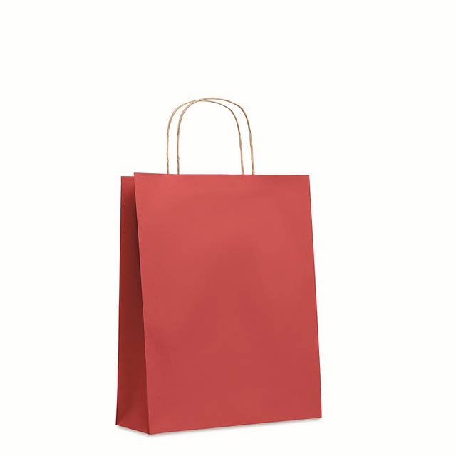Střední dárková taška - PAPER TONE M - červená