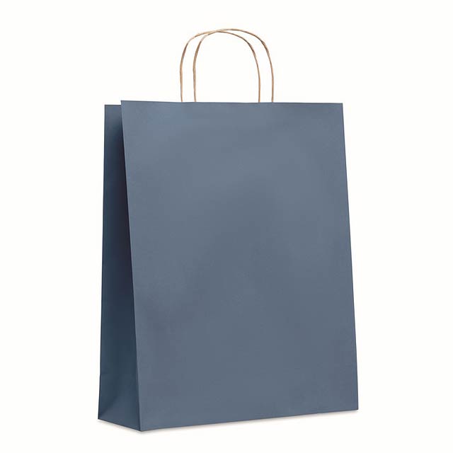 Velká dárková taška - PAPER TONE L - modrá