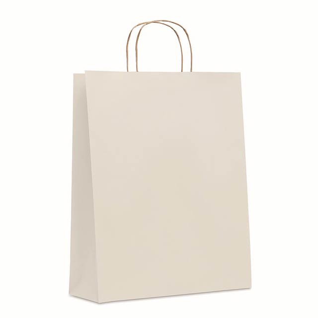Velká dárková taška - PAPER TONE L - bílá