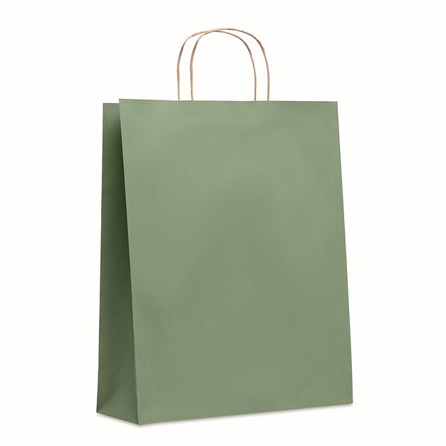 Velká dárková taška - PAPER TONE L - zelená