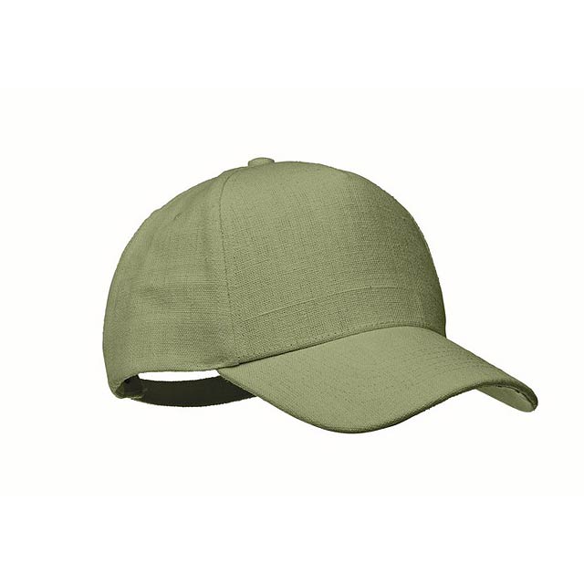 Kšiltovka z konopí - NAIMA CAP - zelená