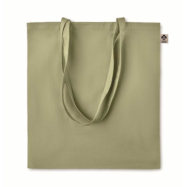 Nákupní taška z bio bavlny - ZIMDE COLOUR - zelená