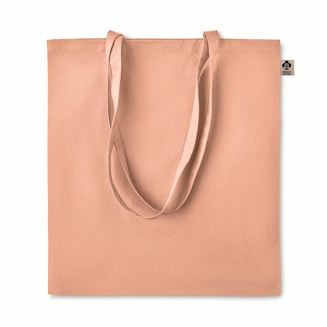 Nákupní taška z bio bavlny - ZIMDE COLOUR - oranžová