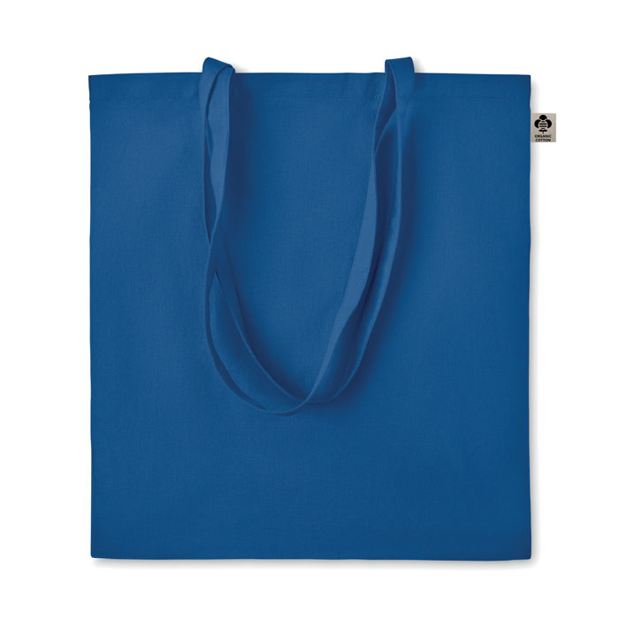 Organic cotton shopping bag - ZIMDE COLOUR - royal blue