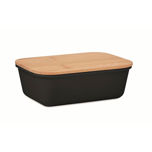Obědová krabička s bambusem - THURSDAY - čierna