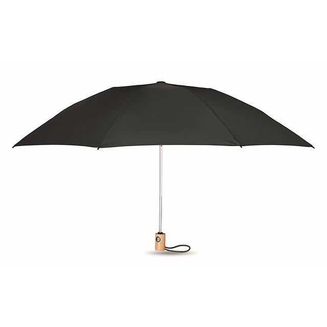 Deštník z RPET - LEEDS - čierna