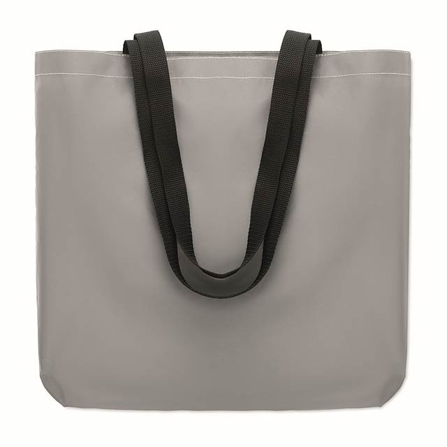 Reflexní nákupní taška - VISI TOTE - stříbrná mat