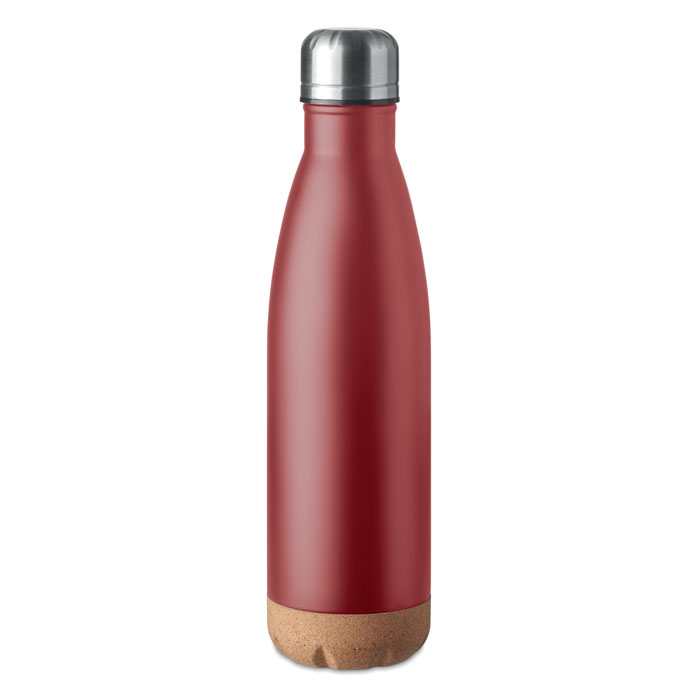 Double wall bottle 600 ml - ASPEN CORK - burgundy