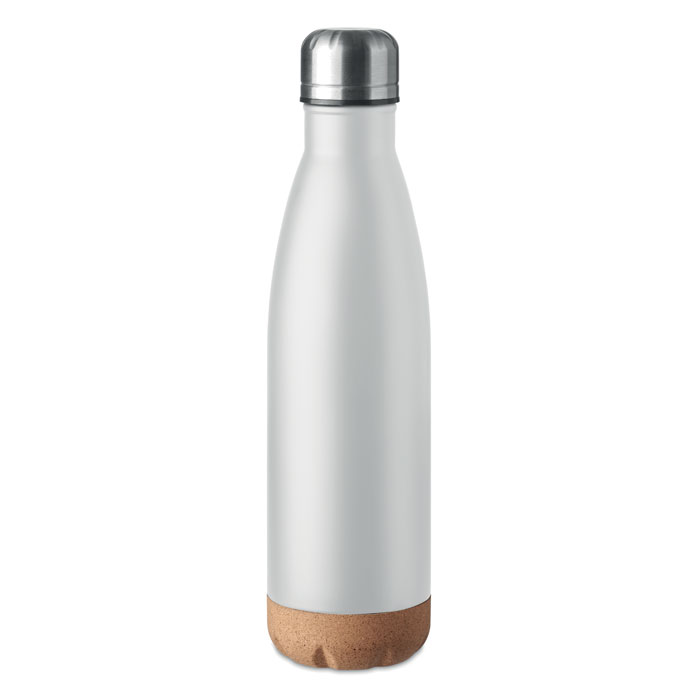 Double wall bottle 600 ml - ASPEN CORK - white