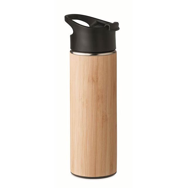 Bambusová dvoustěnná láhev - NANDA - drevo