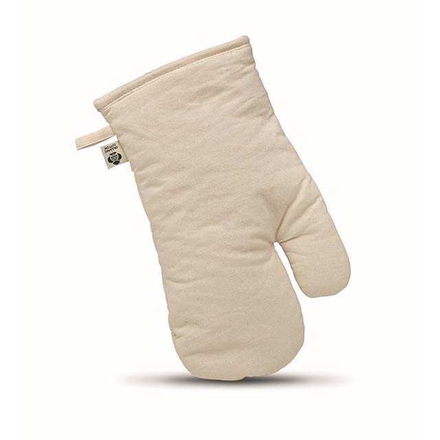 Kuchyňská rukavice z  bavlny - NEVON - béžová
