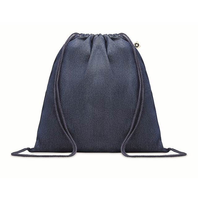 Stahovací batoh z  džínoviny - STYLE BAG - modrá