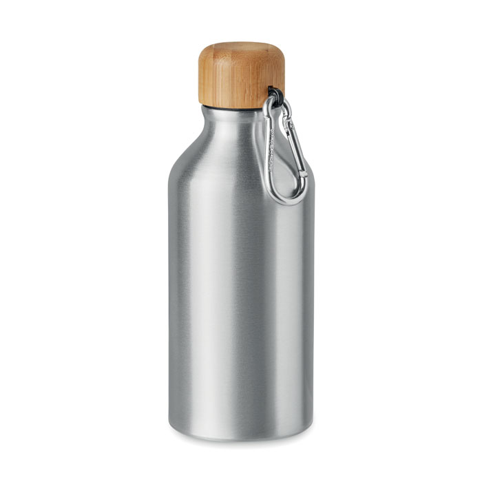 Aluminium bottle 400 ml - AMEL - matt silver