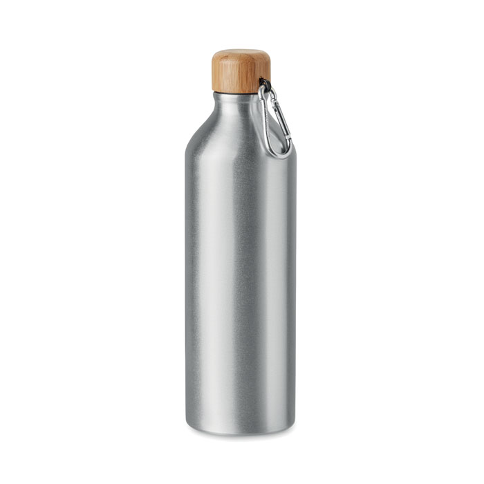 Aluminium bottle 800 ml - BIG AMEL - matt silver