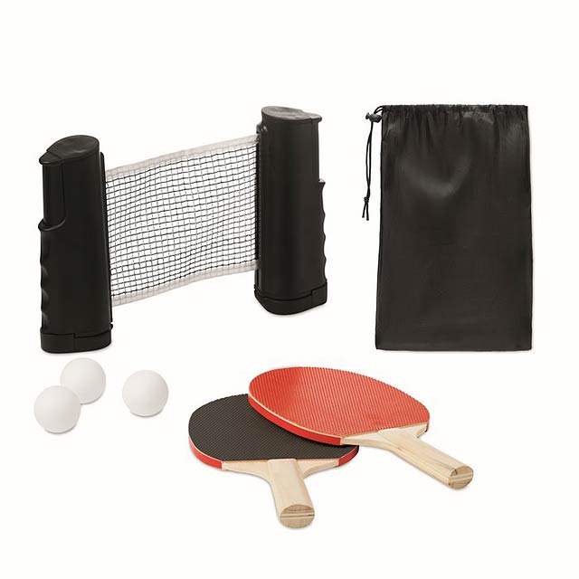 Sada na stolní tenis - PING PONG - čierna