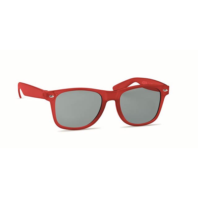 Sluneční brýle z RPET - MACUSA - transparentná červená