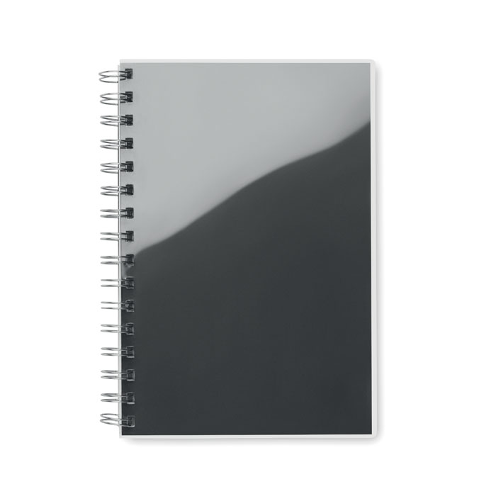 A5 RPET notebook recycled lined - ANOTATE - black