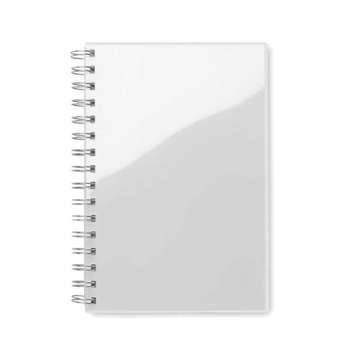 A5 RPET notebook recycled lined - ANOTATE - white