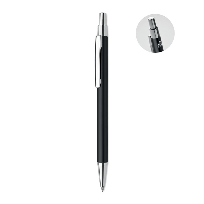 Recycled aluminium ball pen - DANA - black