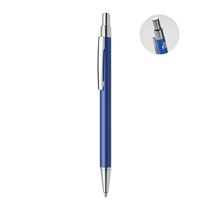 Recycled aluminium ball pen - DANA - royal blue