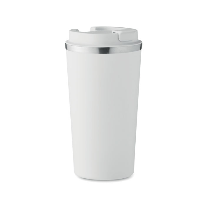 Double wall tumbler 510 ml - BRACE + - white