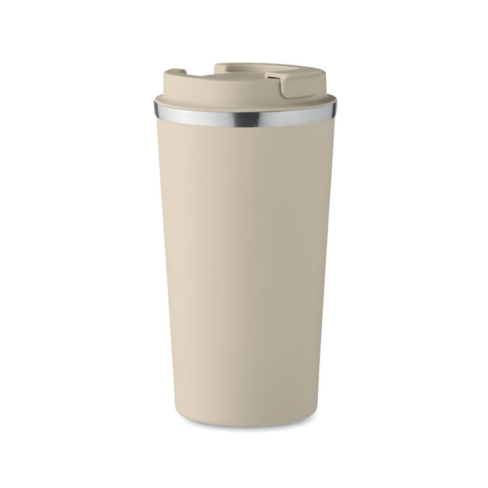 Doppelwandiger Becher 510 ml - BRACE + - Beige