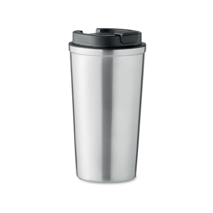 Doppelwandiger Becher 510 ml - BRACE + - mattes Silber