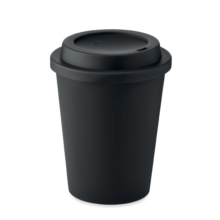 Double wall tumbler PP 300 ml - NOLA - black