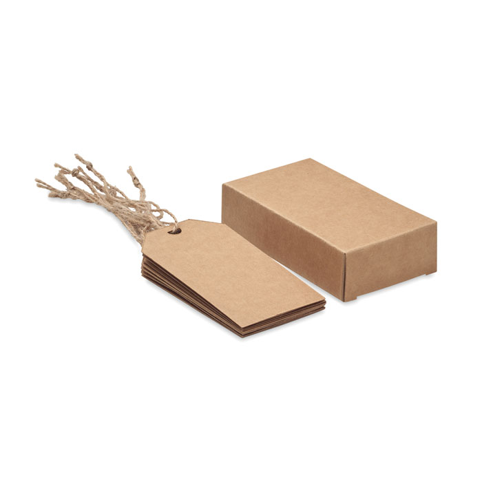 Set of 12 kraft paper gift tags - ETIKRAFT - beige Set of 12 kraft paper gift tags - ETIKRAFT - beige