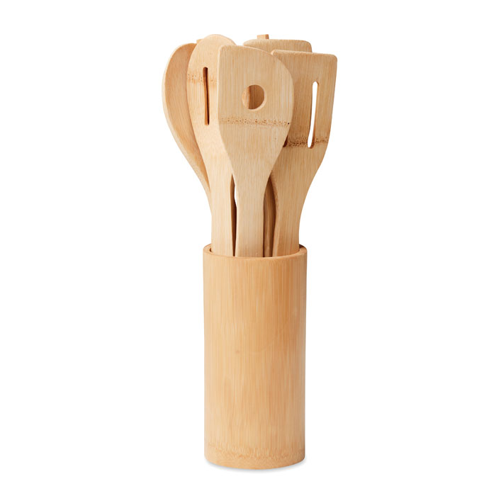 Bamboo kitchen utensils set - KYA - wood